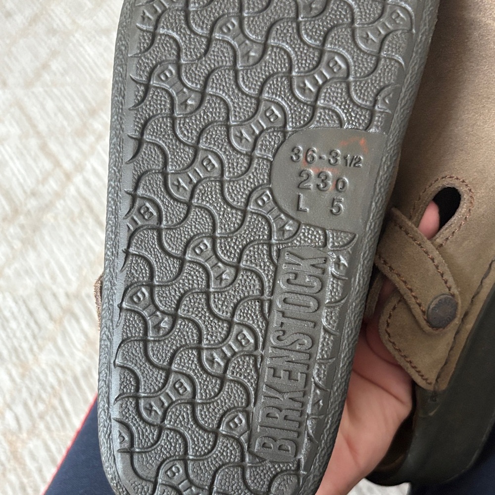 Birkenstock  Brown Suede Clogs - Picture 11 of 11